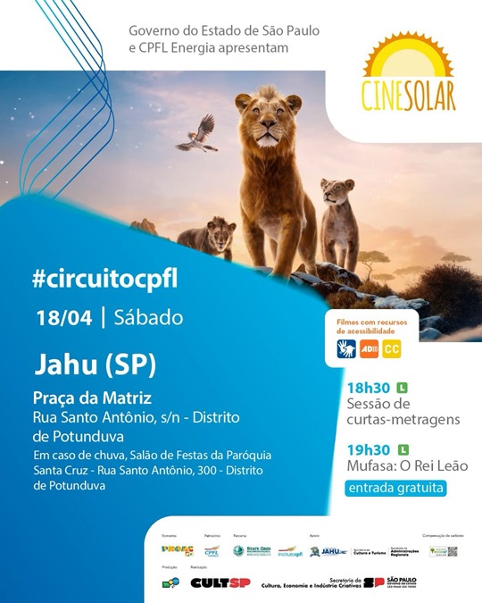 Cinema movido a energia solar chega a Jahu com sessões gratuitas e acessíveis