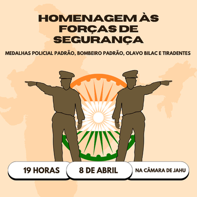 Forças de segurança são homenageadas em Sessão Solene na Câmara de Jahu