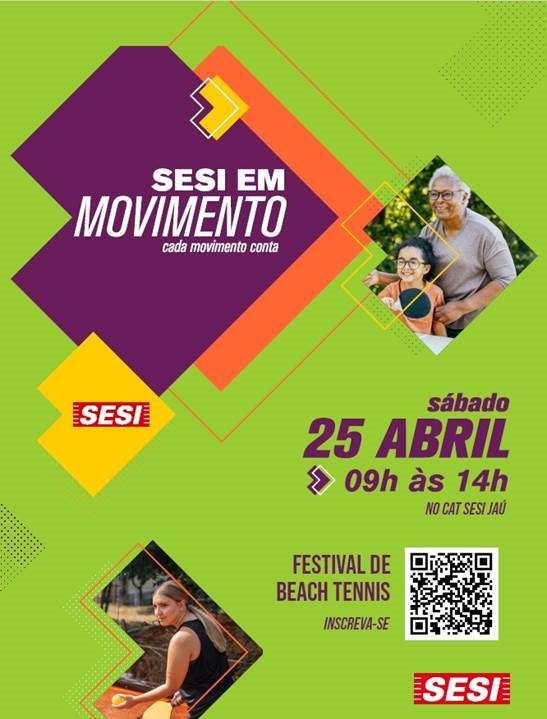 SESI Jaú promove dia de esporte, lazer e cultura com “SESI em Movimento” e show do Fundo de Quintal