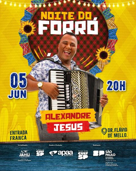 Noite de forró gratuita no Ginásio Flávio de Mello promete animar Jaú no dia 5 de junho