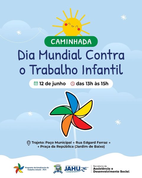 Caminhada reforça conscientização sobre o combate ao trabalho infantil em Jaú