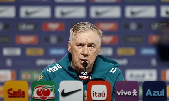 Ancelotti vê Neymar em condição de jogo e acena com Rayan titular contra a Escócia