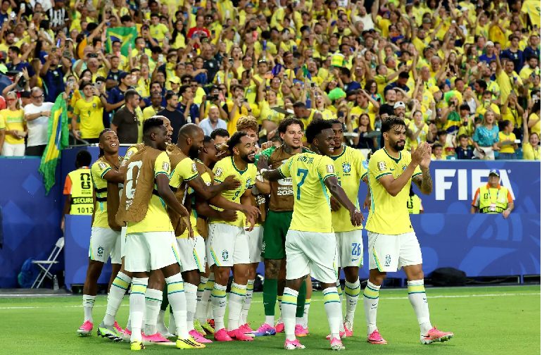 COPA: Vini Jr. brilha e Brasil se classifica em 1º com 3×0 sobre a Escócia