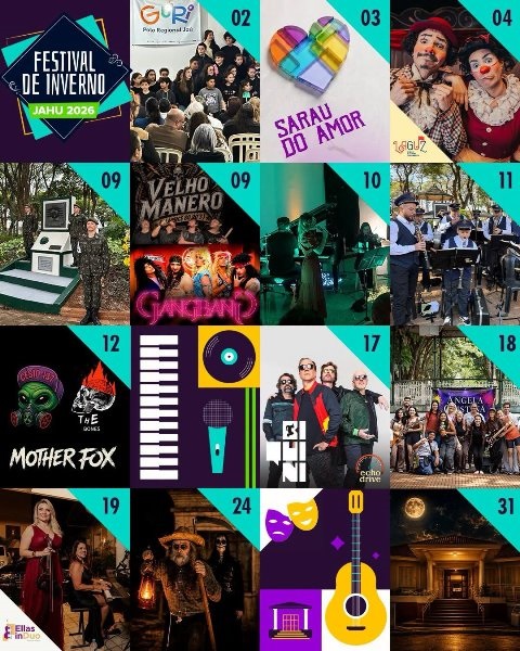 Festival de Inverno de Jaú aposta na diversidade cultural e traz Biquini Cavadão como principal atração