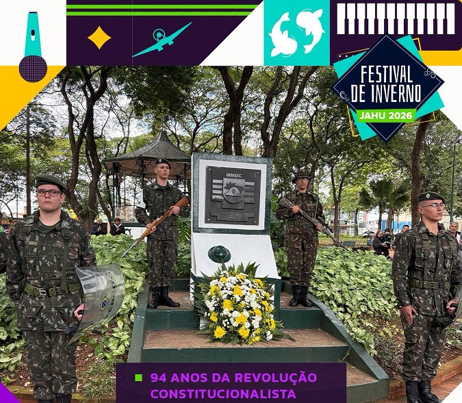 Ato cívico do 9 de Julho integra programação do Festival de Inverno de Jahu