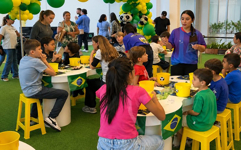 Bauru Shopping tem diversão inspirada na Copa do Mundo durante as férias escolares