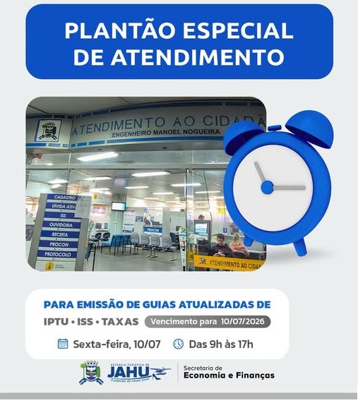 Último dia para aproveitar desconto: Prefeitura faz plantão sexta-feira para emissão de guias do IPTU em cota única