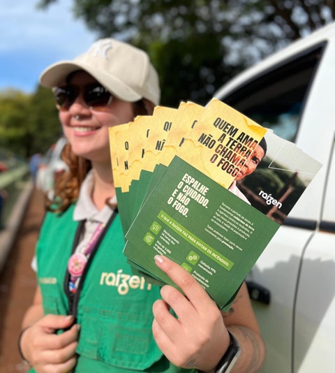 Raízen promove carreata em Jaú para reforçar a prevenção de incêndios em canaviais