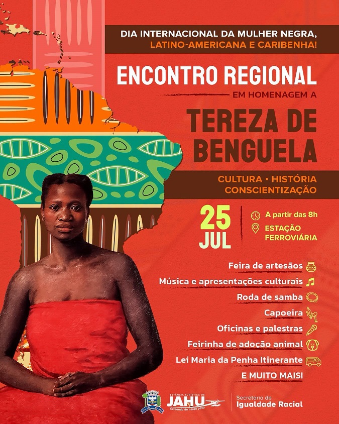 Jaú promove encontro regional em homenagem a Tereza de Benguela e ao Dia Internacional da Mulher Negra